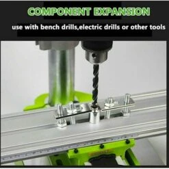 Mini Fraiseuse,Multifonctionnelle Table De Perçage Transversale Ajustable,Mini Fraiseuse Table,Table De Glissière De Forage Composée De Fraiseuse Pour Perceuse D'établi De Bricolage,310x90 Mm -Makitch Magasin 76483773 5