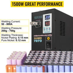 VEVOR Soudeuse De Batterie Tactile De Precision A Double Impulsion Lumiere LED -Makitch Magasin 77220838 4