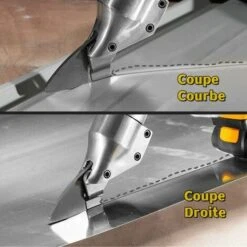 Cisaille à Métaux électrique Sans Fil 20V, Réglage à Deux Vitesses, 400 /1400 RPM, Cisaille à Métaux Rechargeable Au Lithium Pour Métal, Tôle -Makitch Magasin 77671892 3