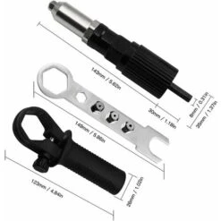 Power Tool Rivet Gun Adaptateur De Rivet Aveugle Pour Salle D'outils -Makitch Magasin 78950167 3