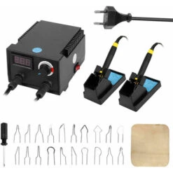 Machine Multifonctionnelle De Pyrologie De Bois De Courge électrique D'affichage Numérique De 100W Avec Les Têtes De Chauffage De 20pcs