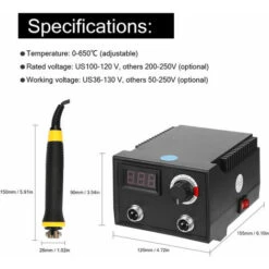 Machine Multifonctionnelle De Pyrologie De Bois De Courge électrique D'affichage Numérique De 100W Avec Les Têtes De Chauffage De 20pcs -Makitch Magasin 79840286 3