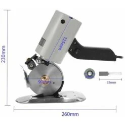 Découpeuse Ronde De Tissu De Coupeur De Tissu Léger Portatif électrique à Faible Bruit TY-90B 10 Découpeuse Ronde De Tissu De Coupeur De Tissu Léger Portatif électrique à Faible Bruit TY-90B -Makitch Magasin 80335196 4