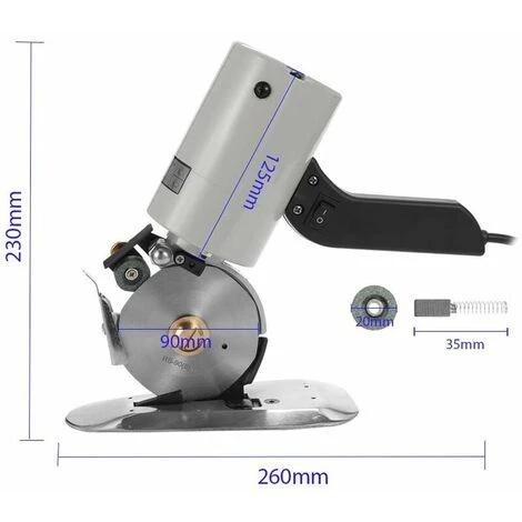Découpeuse Ronde De Tissu De Coupeur De Tissu Léger Portatif électrique à Faible Bruit TY-90B 6 Découpeuse Ronde De Tissu De Coupeur De Tissu Léger Portatif électrique à Faible Bruit TY-90B – Image 4
