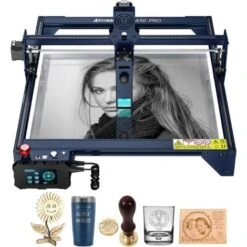 ATOMSTACK A10 PRO Machine De Gravure Laser, 10W Découpe Laser, Découpe Laser CNC Haute Précision à Effet 50W, Mise Au Point Laser 0,08 Mm, Grande Surface 410 X 400 Mm