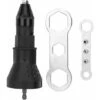 Pistolet à Rivets électrique, Pistolet à Riveter Professionnel Perceuse électrique Sans Fil Adaptateur De Rivetage, Kit De Poseur D'écrou De Pistolet à Rivet Conçu Pour Les Rivets(Noir)
