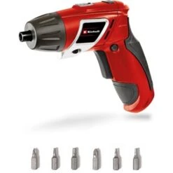 Einhell Visseuse Sans Fil TC-SD 3,6 Li (3,6 V, 1,3 Ah, Couple : 3 Nm, Rotation Droite/gauche, Eclairage LED) Livré Avec 6 Embouts