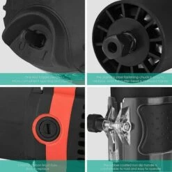 Affleureuse Défonceuse Diamètre 6,35 Mm 30000 TR/Min Défonceuse Affleureuse électrique Avec 15 Jeux De Fraises -Makitch Magasin 85792824 3