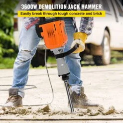 VEVOR Marteau De Demolition 3600W Marteau Piqueur Electrique Resistance De 95mm -Makitch Magasin 86893654 3