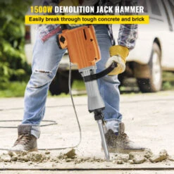 Piqueur Demolition Machine 1500w 50 Joules Acier Marteau Avec 2 Burins Marteau -Makitch Magasin 86893665 3
