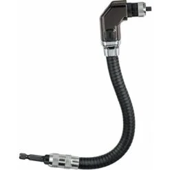 AQIUO Renvoi D'angle Flexible Noir Tige D'extension Pour Tournevis électrique