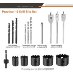 TACKLIFE Perceuse à Percussion, Perceuse à Fil 850W 3000RPM Avec 15 Forets Set, Vitesse Variable, Mode Marteau Et 2 Fonctions En 1, Adaptée Au Bois, Acier, Béton-PID03B 9 TACKLIFE Perceuse à Percussion, Perceuse à Fil 850W 3000RPM Avec 15 Forets Set, Vitesse Variable, Mode Marteau Et 2 Fonctions En 1, Adaptée Au Bois, Acier, Béton-PID03B -Makitch Magasin 87563722 3