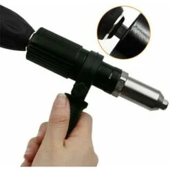 Adaptateur De Pistolet à Rivets, Pistolet à Riveter Électrique Avec Boîtier De Moulage En Aluminium Et Poignée Antidérapante Pour Perceuse Sans Fil Outil D'Insertion De Riveteuse Électrique -Makitch Magasin 88335625 4