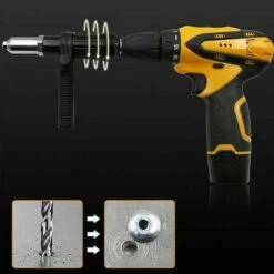 Outil De Rivetage Sans Fil, Riveteuse électrique, Riveteuse à Riveter Sans Fil, Adaptateur De Perceuse à Riveter 10 Outil De Rivetage Sans Fil, Riveteuse électrique, Riveteuse à Riveter Sans Fil, Adaptateur De Perceuse à Riveter -Makitch Magasin 88676594 4