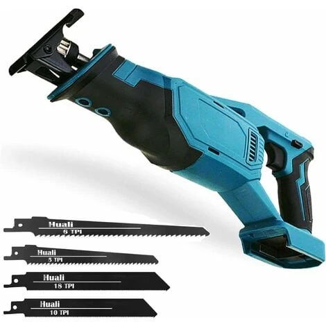 Scie Alternative Sans Fil, Remplacement De La Scie Alternative Makita DJR183Z, Vitesse Variable, Avec 4 Lames, Lumière LED, 0-3000SPM, Pour Couper Le Bois, Compatible Avec La Batterie Makita (batterie 3 Scie Alternative Sans Fil, Remplacement De La Scie Alternative Makita DJR183Z, Vitesse Variable, Avec 4 Lames, Lumière LED, 0-3000SPM, Pour Couper Le Bois, Compatible Avec La Batterie Makita (batterie