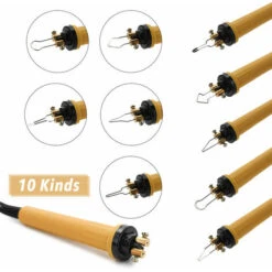220V Stylo De Pyrogravure Kit De Brûleur à Bois Avec Fil De Soudure,Température Réglable -Makitch Magasin 89387365 3