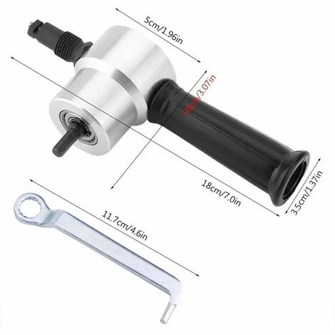 Grignoteuse à Double Tête En Métal Grignoteuse à Double Tête Cutter Outil De Coupe En Métal Pour La Coupe De Tôle 6 Grignoteuse à Double Tête En Métal Grignoteuse à Double Tête Cutter Outil De Coupe En Métal Pour La Coupe De Tôle – Image 4