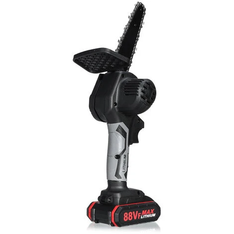 88V Scie à Chane électroportative 3000W Mini Tronconneuse à Batterie - 6 Pouces Sans Fil - Avec 2 Batteries 5 88V Scie à Chane électroportative 3000W Mini Tronconneuse à Batterie - 6 Pouces Sans Fil - Avec 2 Batteries – Image 3