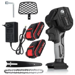 88V Scie à Chane électroportative 3000W Mini Tronconneuse à Batterie - 6 Pouces Sans Fil - Avec 2 Batteries 11 88V Scie à Chane électroportative 3000W Mini Tronconneuse à Batterie - 6 Pouces Sans Fil - Avec 2 Batteries -Makitch Magasin 91995893 5