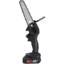 Tronconneuse à Batterie Scie à Chaine élagueuse Sans Fil 6''18V Scie à Chaine Scie à Buche électrique 1 Batterie -Makitch Magasin 91996761 4