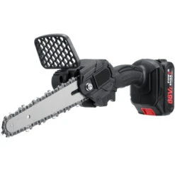 Tronconneuse à Batterie Scie à Chaine élagueuse Sans Fil 6''18V Scie à Chaine Scie à Buche électrique 1 Batterie -Makitch Magasin 91996761 5