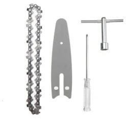 Tronconneuse élagueuse Kiwarm 4'' 18V Tronconneuse à Batterie Scie à Chaine électrique Sans Fil Avec 2 Batteries -Makitch Magasin 91996835 5