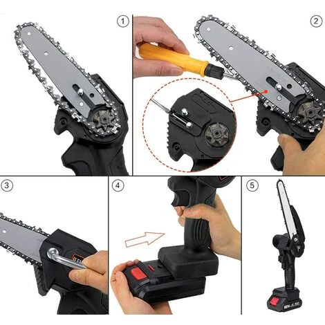 Tronconneuse à Batterie Scie à Chaine à Batterie élagueuse Sans Fil Brushless VIOLEWORKS 8''18V 10000RPM Scie à Chaine Scie à Buche électrique 2 Batteries 5 Tronconneuse à Batterie Scie à Chaine à Batterie élagueuse Sans Fil Brushless VIOLEWORKS 8''18V 10000RPM Scie à Chaine Scie à Buche électrique 2 Batteries – Image 3