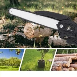 Tronconneuse à Batterie Scie à Chaine à Batterie élagueuse Sans Fil Brushless VIOLEWORKS 8''18V 10000RPM Scie à Chaine Scie à Buche électrique 2 Batteries 11 Tronconneuse à Batterie Scie à Chaine à Batterie élagueuse Sans Fil Brushless VIOLEWORKS 8''18V 10000RPM Scie à Chaine Scie à Buche électrique 2 Batteries -Makitch Magasin 91997137 5