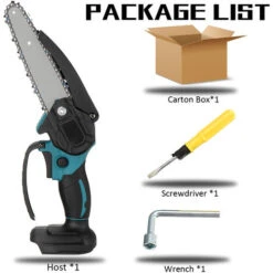 88VF 2000W Scie à Chaine électrique Sans Fil Tronconneuse électrique 6 Inches (Machine Seule) Bleu -Makitch Magasin 91997276 3