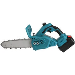 Tronconneuse à Batterie Scie à Chaine à Batterie élagueuse Sans Fil 10''18V Scie à Chaine Scie à Buche électrique 2 Batteries