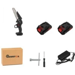 Tronconneuse à Batterie Scie à Chaine élagueuse Sans Fil MUSTOOL 6''18V Scie à Chaine Scie à Buche électrique 2 Batteries -Makitch Magasin 91997506 3