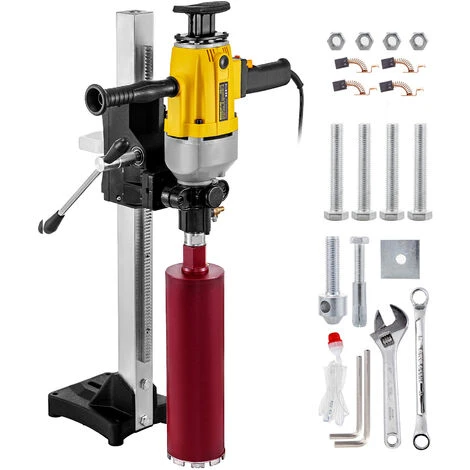 VEVOR Carotteuse A Diamant Diametre 160 Mm, Perceuse Au Diamant 1980 W A Eau, Carotteuse A Beton, Appareil De Forage Diamant Guidage Et Base En Aluminium, Foreuse Au Diamant Usage Double 3 VEVOR Carotteuse A Diamant Diametre 160 Mm, Perceuse Au Diamant 1980 W A Eau, Carotteuse A Beton, Appareil De Forage Diamant Guidage Et Base En Aluminium, Foreuse Au Diamant Usage Double