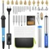 BDD Kit De Pyrogravure 54 Pcs Pyrogravure Sur Bois 60W Température Réglable De 200 à 450 °C - Pour Bois, Cuir, Sculpture, Pyrogravure Sur Bois, Bricolage 1 BDD Kit De Pyrogravure 54 Pcs Pyrogravure Sur Bois 60W Température Réglable De 200 à 450 °C - Pour Bois, Cuir, Sculpture, Pyrogravure Sur Bois, Bricolage -Makitch Magasin 92464127 1