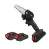 18V Scie à Chaine Tronconneuse à Batterie 4 Pouces Guide Portable électrique Sans Fil Avec 2 Batterie 2500mah Noir -Makitch Magasin 92934604 1