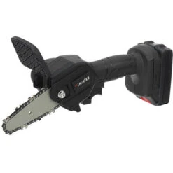 18V Scie à Chaine Tronconneuse à Batterie 4 Pouces Guide Portable électrique Sans Fil Avec 2 Batterie 2500mah Noir -Makitch Magasin 92934604 4