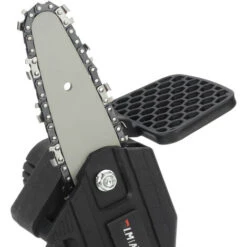 18V Scie à Chaine Tronconneuse à Batterie 4 Pouces Guide Portable électrique Sans Fil Avec 2 Batterie 2500mah Noir -Makitch Magasin 92934604 5