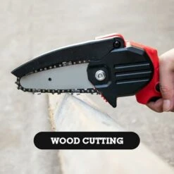 Mini Scie à Chaîne électrique Sans Fil Rechargeable Scie à Bois Scie électrique à Une Main - Chaîne -Makitch Magasin 93281833 3