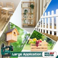 Agrafeuse électrique Sans Fil , NEU MASTER Cloueuse , NTC0023 Pistolet à Clous/Agrafeuse, Inclure Batterie Li-ion 2.0Ah Et Chargeur 10 Agrafeuse électrique Sans Fil , NEU MASTER Cloueuse , NTC0023 Pistolet à Clous/Agrafeuse, Inclure Batterie Li-ion 2.0Ah Et Chargeur -Makitch Magasin 95486847 4