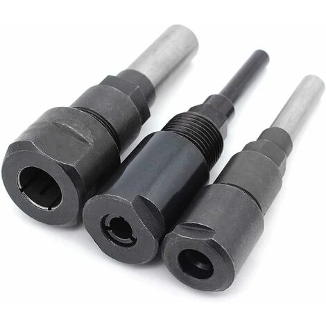 Accessoire Pour Graveur Et Outil De Précision 3Pcs Router Collet Extension Bit De Routeur Extension De Collet Et Rognage Découpage Machine De Gravure Extender Porte-mandrin De Travail Du Bois Fraise 1 3 Accessoire Pour Graveur Et Outil De Précision 3Pcs Router Collet Extension Bit De Routeur Extension De Collet Et Rognage Découpage Machine De Gravure Extender Porte-mandrin De Travail Du Bois Fraise 1