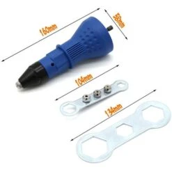 Adaptateur D'écrou D'insertion Pop Adaptateur De Perceuse Pistolet à Rivets électrique Outil De Rivetage Sans Fil -Makitch Magasin 97749128 3