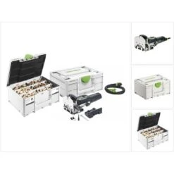 Festool DF 500 Q-Plus Fraiseuse 420W 4-10mm + Chevilles DOMINO 1060pcs. + Coffret Systainer