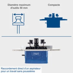 Defonceuse Sur Table Toupie A Bois SCHEPPACH Hf60 -Makitch Magasin 99810662 4